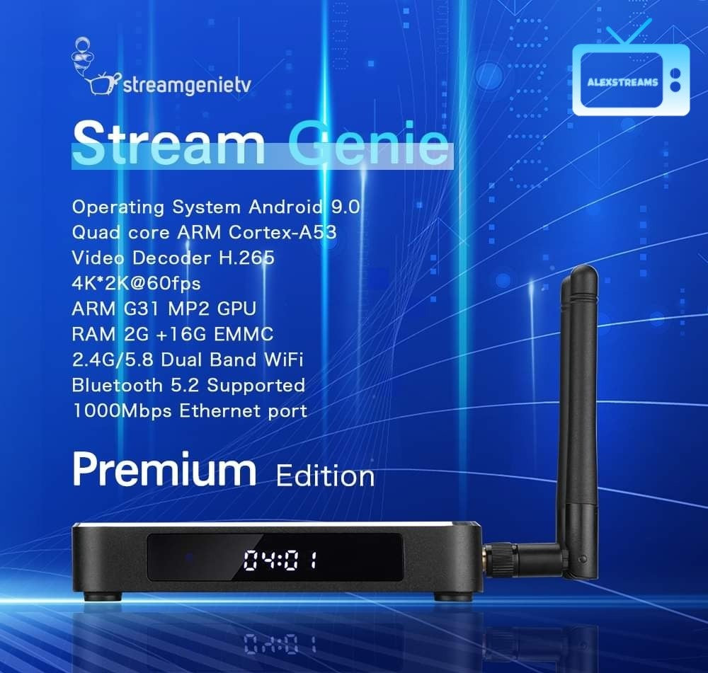 StreamGenie TV Stream Box with Newest StreamGenie 2.0 Software