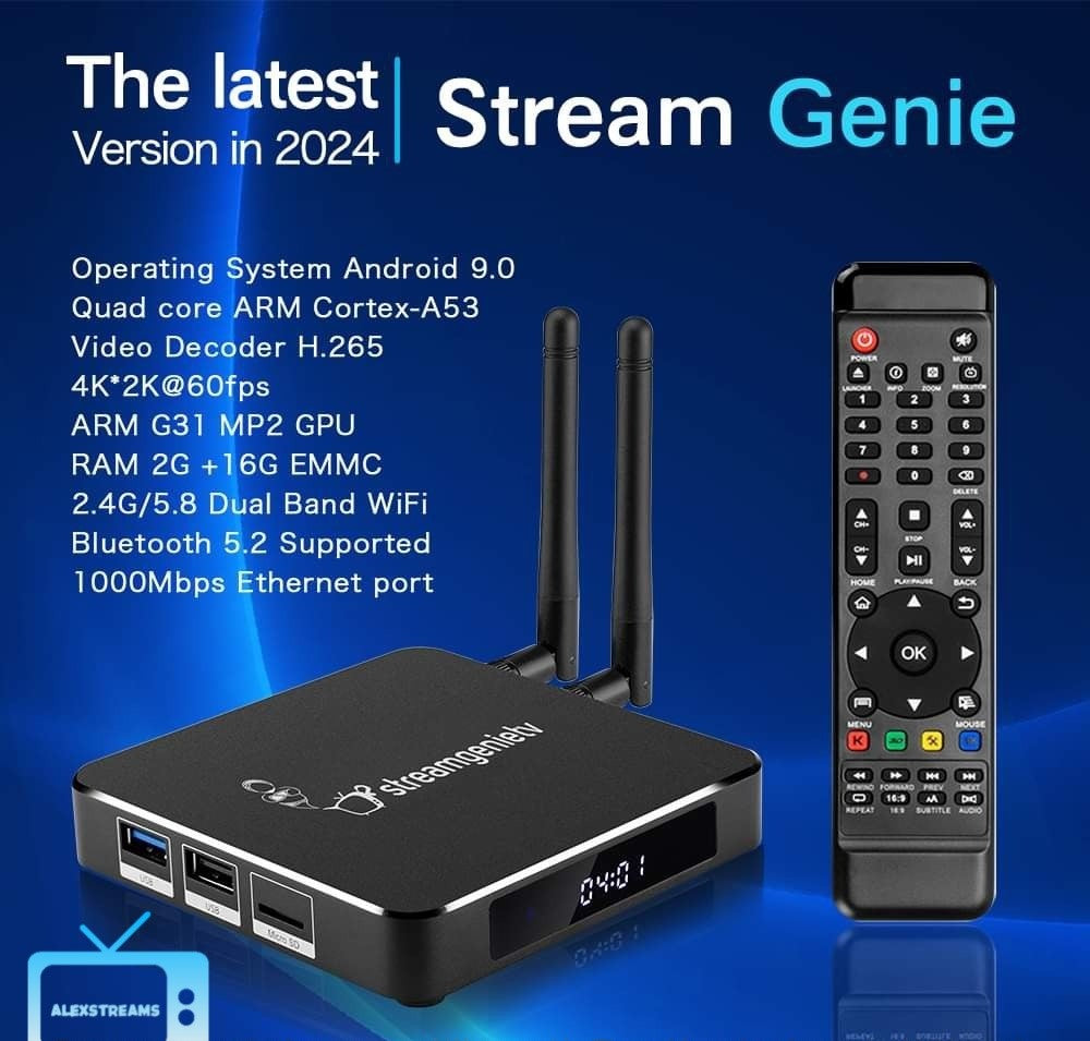 StreamGenie TV Stream Box with Newest StreamGenie 2.0 Software